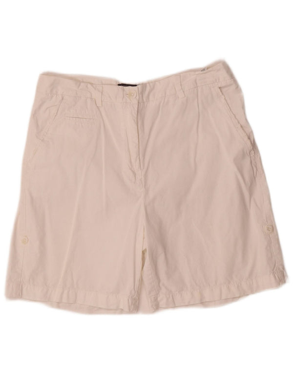 Marks & Spencer Damen Chinoshorts UK 12 Medium W30 Off White Cotton