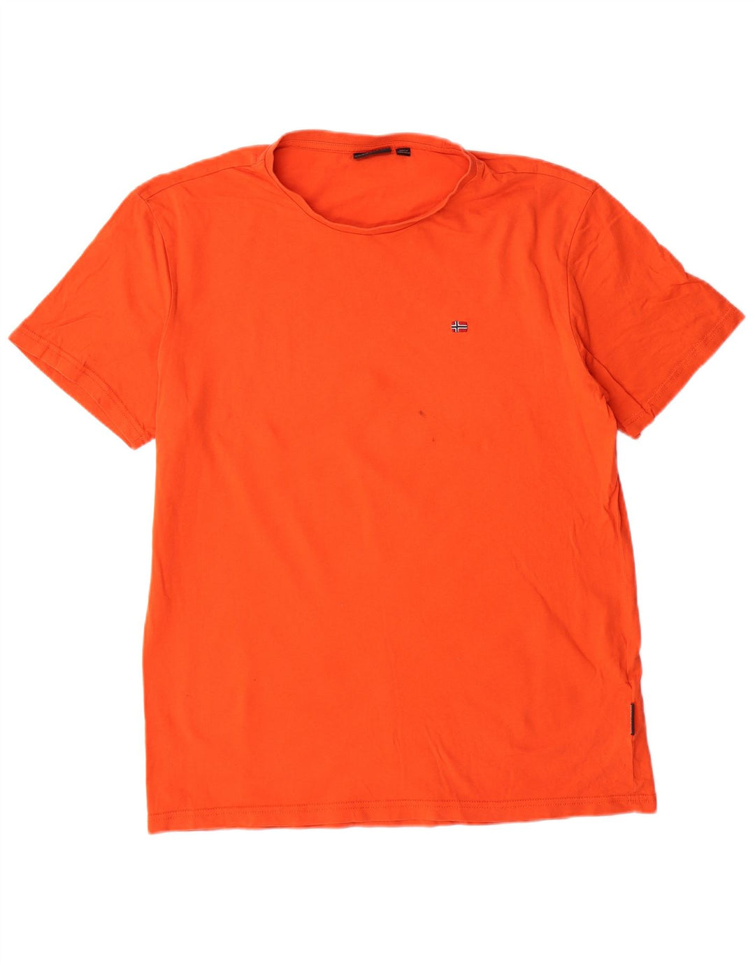 NAPAPIJRI Herren T-Shirt Top Large Orange Baumwolle