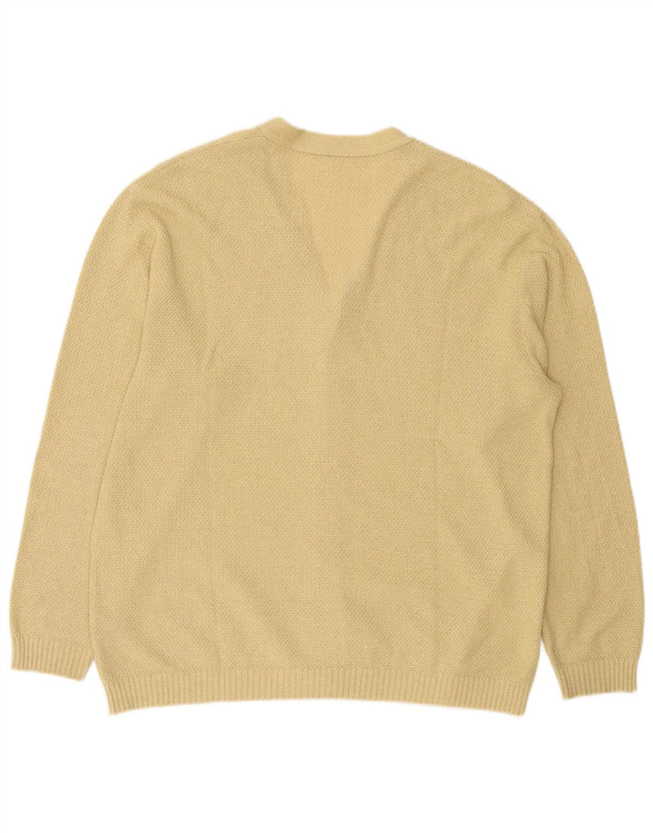 Rasica Herren-Strickjacke, groß, Beige Argyle/Diamant