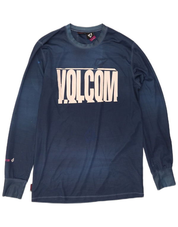 Volcom Herren Graphic Top Langarm Small Marineblau