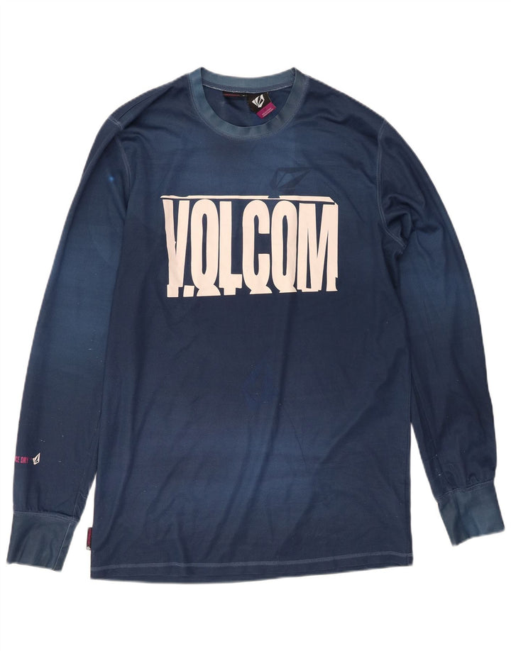 Volcom Herren Graphic Top Langarm Small Marineblau