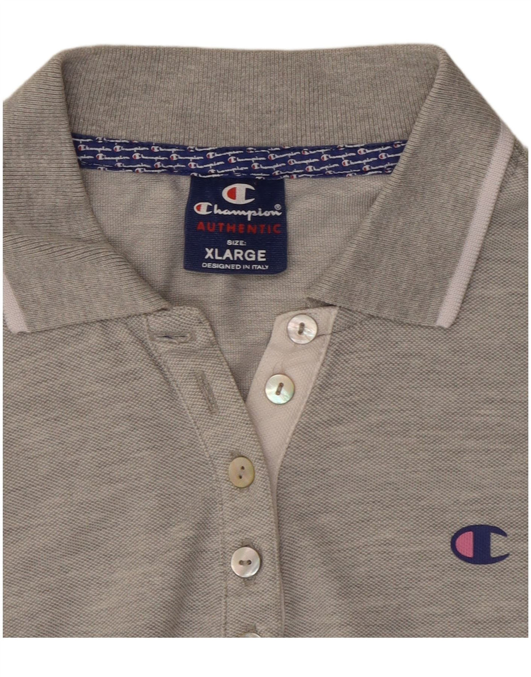 Champion Damen Poloshirt UK 18 XL Grau