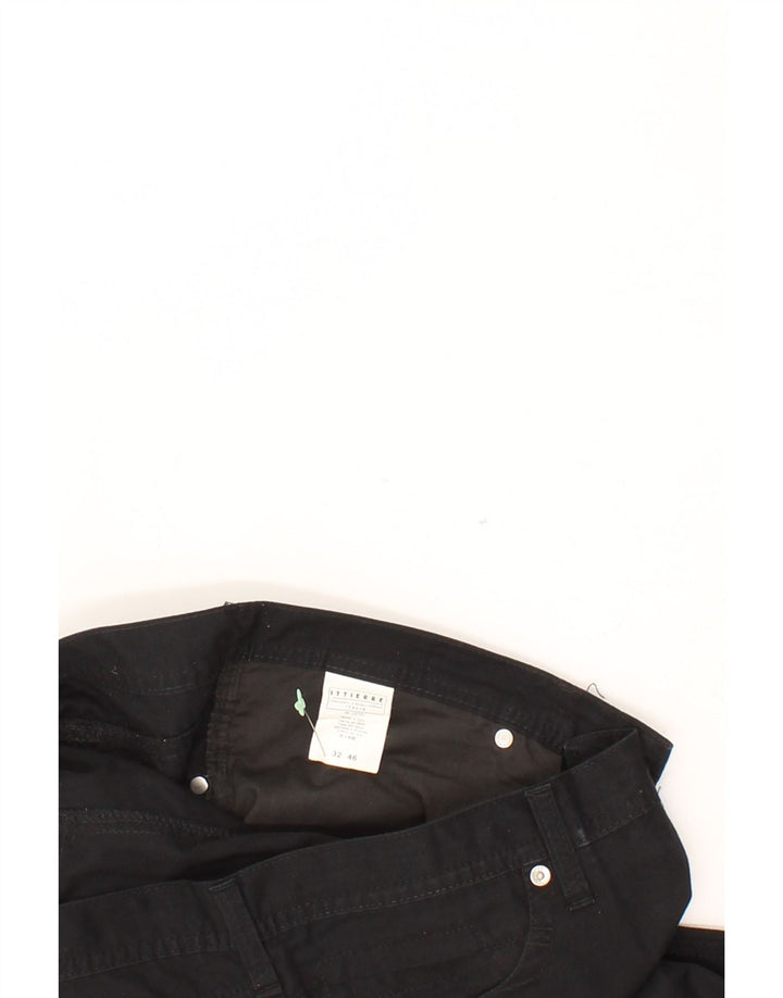 VERSACE Womens Slim Casual Trousers IT 46 Large W32 L26 Black Polyester Vintage Versace and Second-Hand Versace from Messina Hembry 