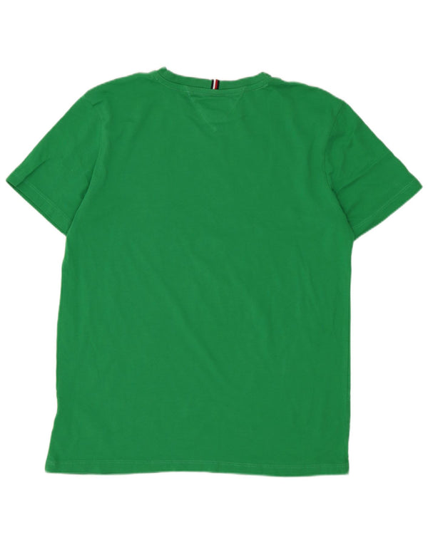 Tommy Hilfiger Jungen T-Shirt mit normaler Grafik, 15–16 Jahre, Grün