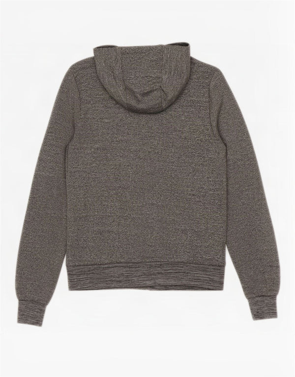 Ellesse Damen-Kapuzenpullover mit Reißverschluss, Größe S, Grau, Farbblock-Polyester
