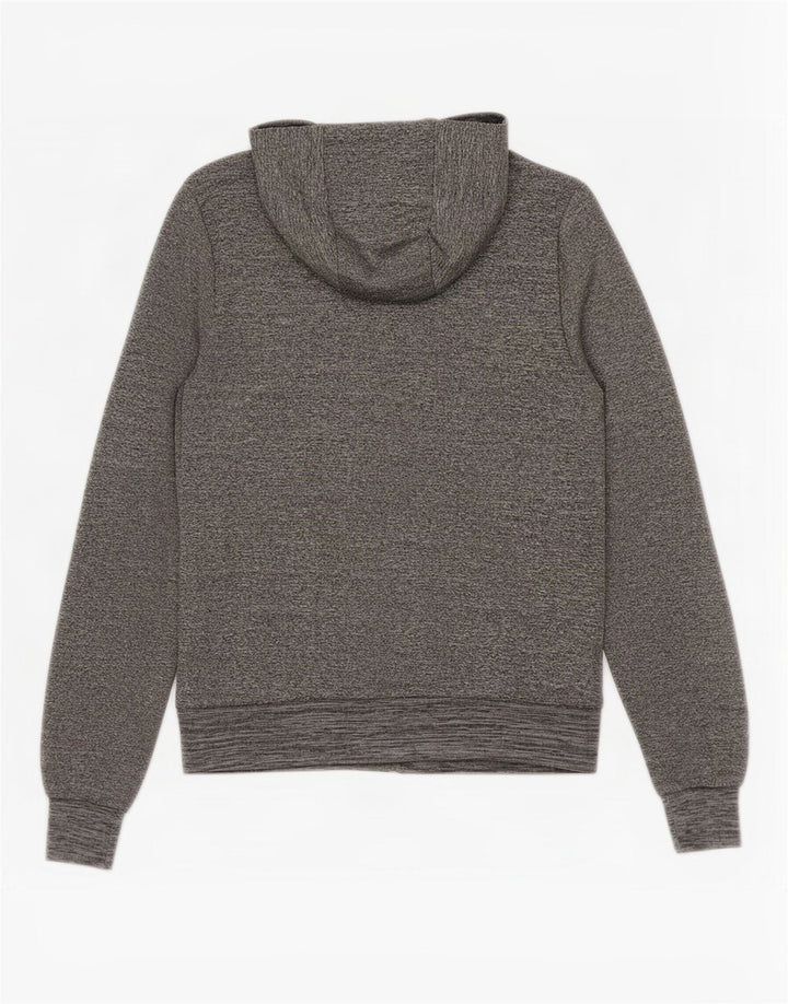 Ellesse Damen-Kapuzenpullover mit Reißverschluss, Größe S, Grau, Farbblock-Polyester