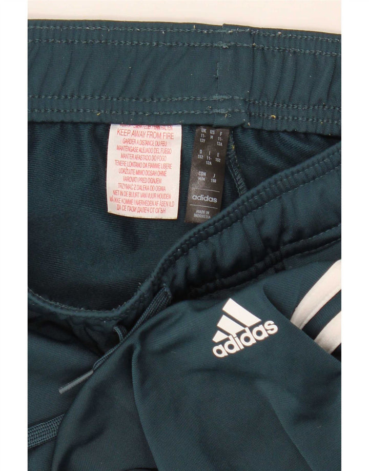 Adidas Trainingshose für Jungen, 11–12 Jahre, grünes Polyester