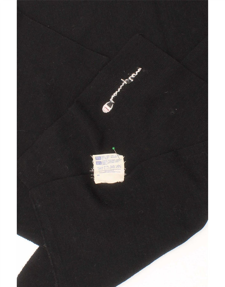 Champion Herren-Rechteckschal, Einheitsgröße, schwarze Wolle