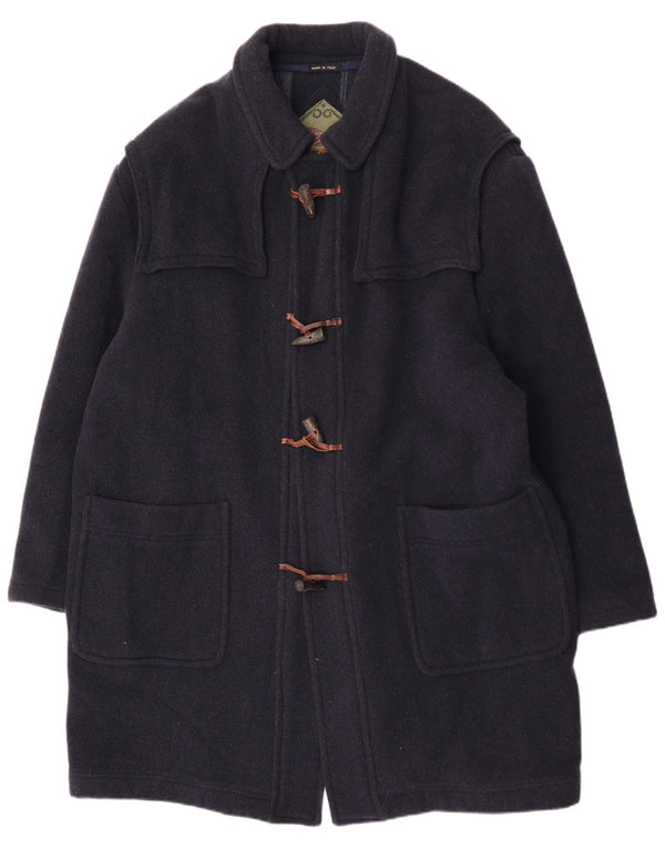 Lebole Herren Loose Fit Dufflecoat UK 42 XL Marineblau