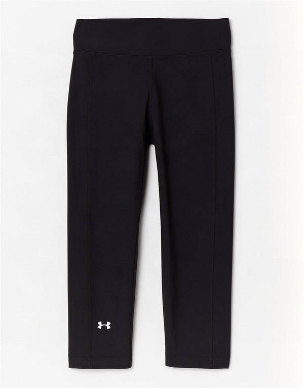 Under Armour Damen Heat Gear Capri Leggings UK 8 Small Schwarz Polyester