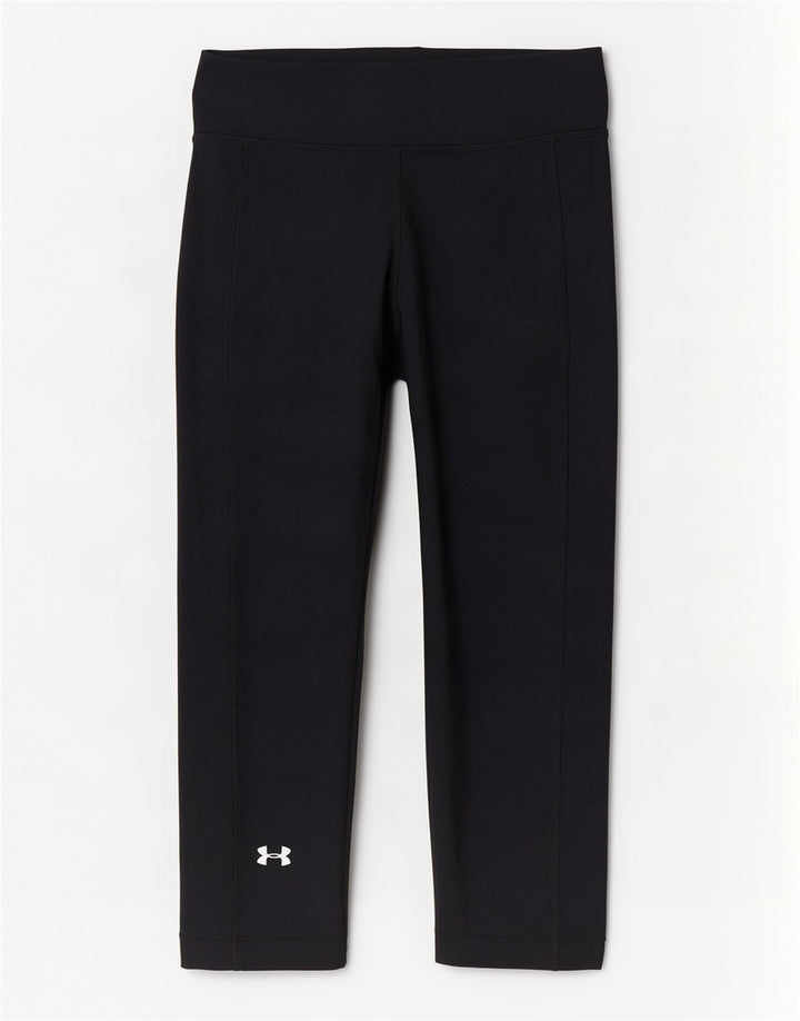 Under Armour Damen Heat Gear Capri Leggings UK 8 Small Schwarz Polyester