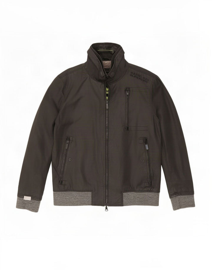 Superdry Herren Bomberjacke UK 44 2XL Schwarz Polyester
