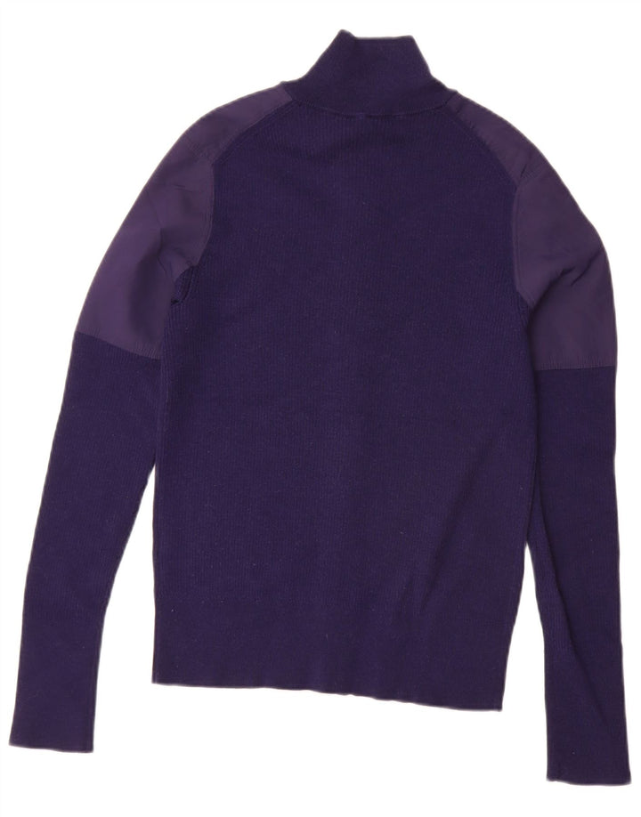 Cos Herren-Strickjacke, klein, Marineblau, Farbblock