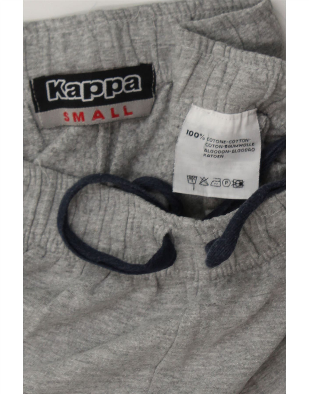 KAPPA Herren-Trainingshose, klein, grau gefleckte Baumwolle