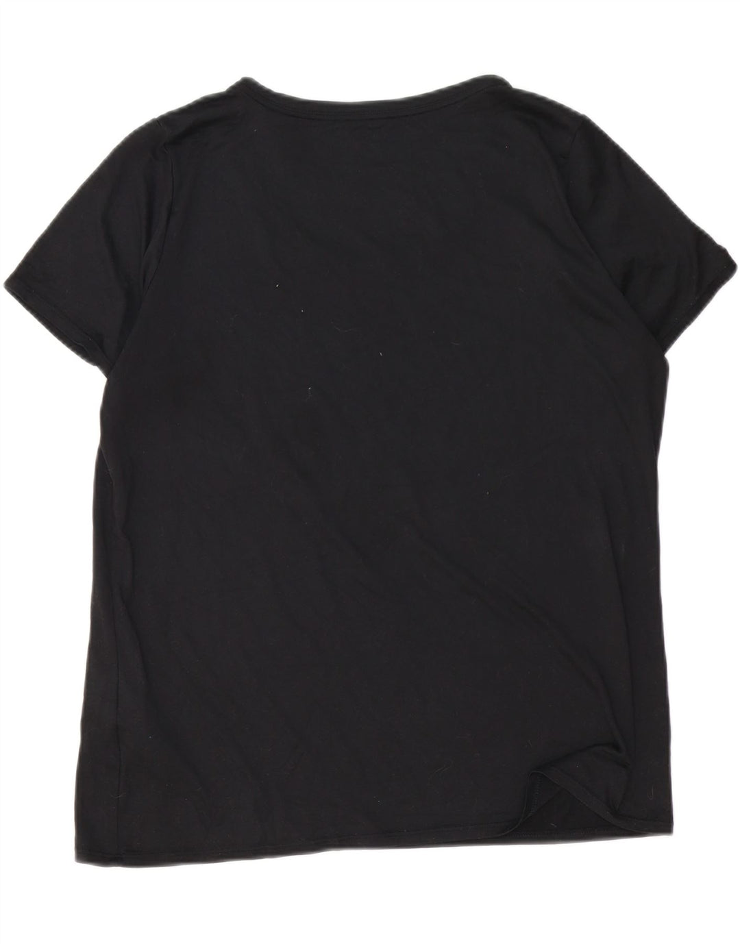 Nike Damen Dri Fit T-Shirt Top UK 18 XL Schwarz Polyester