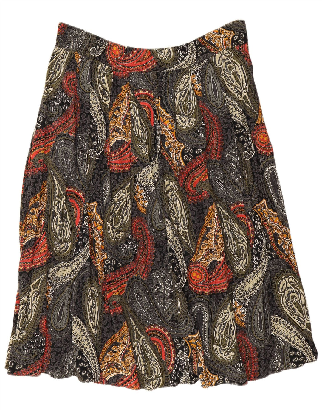 LIBRA Womens A-Line Skirt US 18 2XL W38 Multicoloured Paisley Viscose