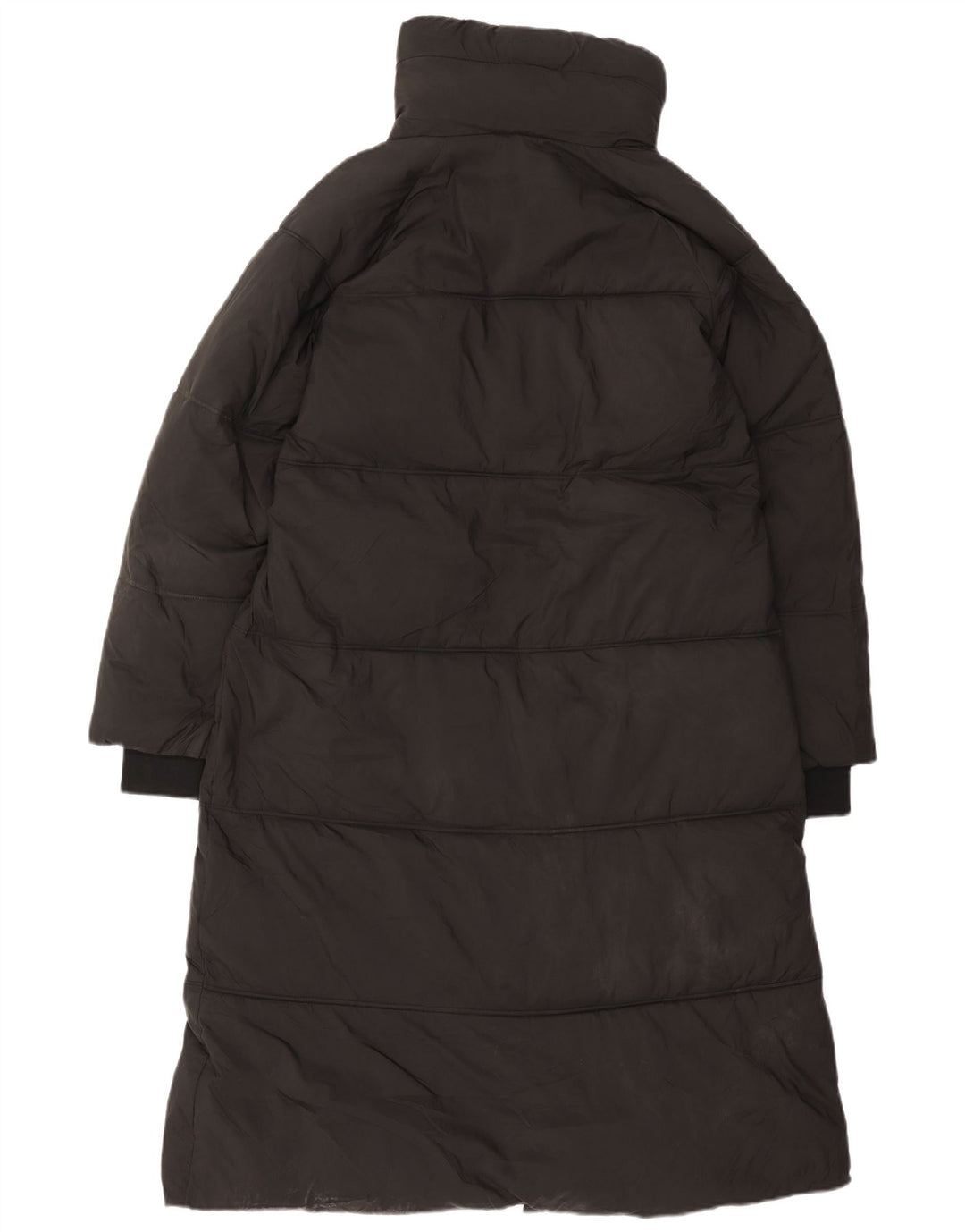 Zara Damen Kapuzenmantel, gepolstert, UK 14, Mittelschwarz, Polyester
