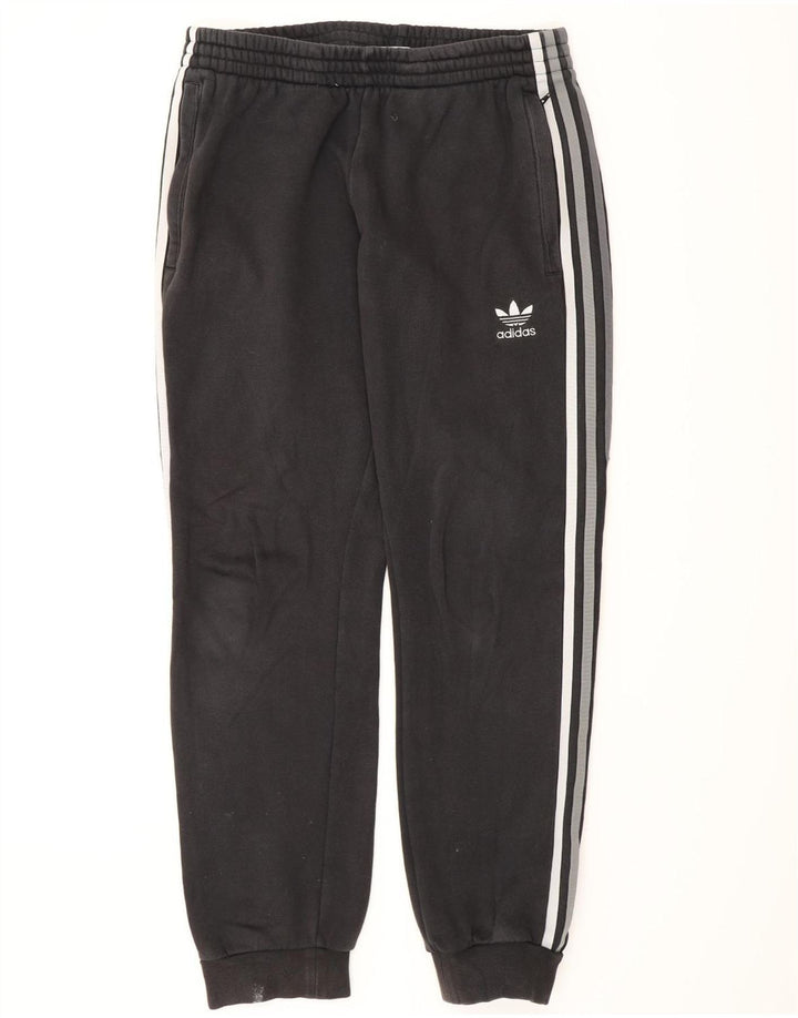 Adidas Herren-Trainingshose, Jogginghose, mittelschwarz, Baumwolle