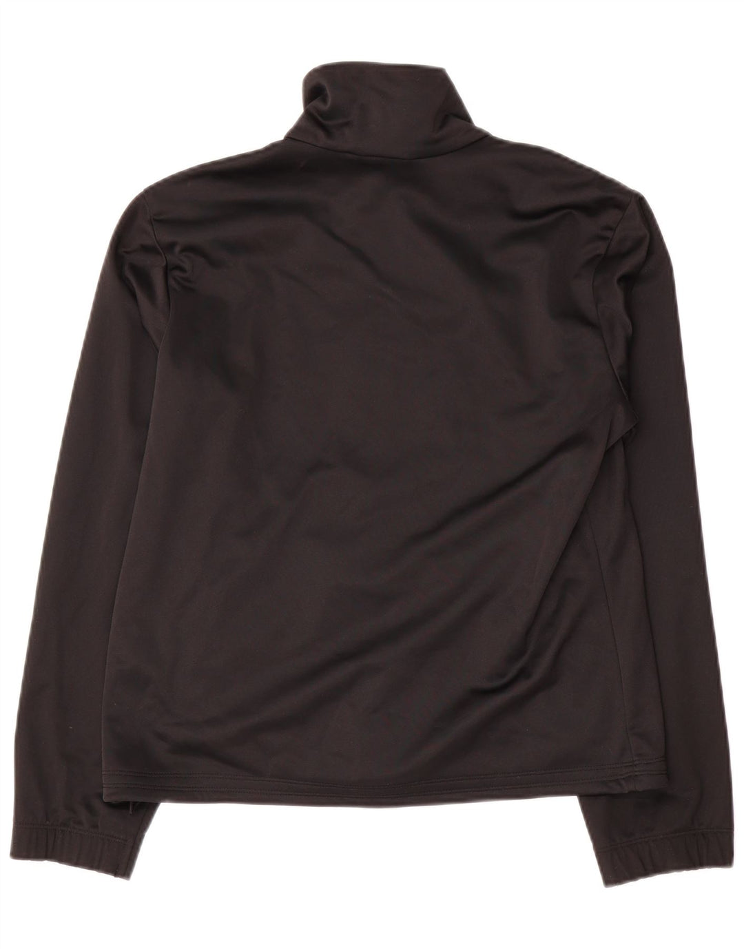 Lotto Damen Crop Trainingsanzug Top Jacke UK 14 Medium Schwarz Polyester