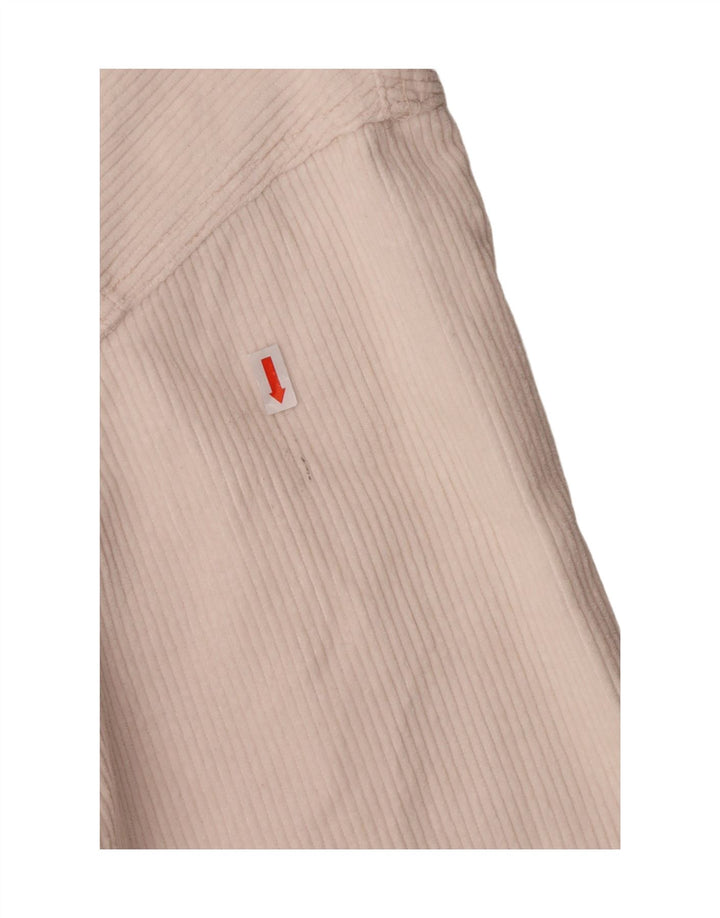 ZARA Damen Übergroße Cordjacke UK 16 Große cremefarbene Baumwolle