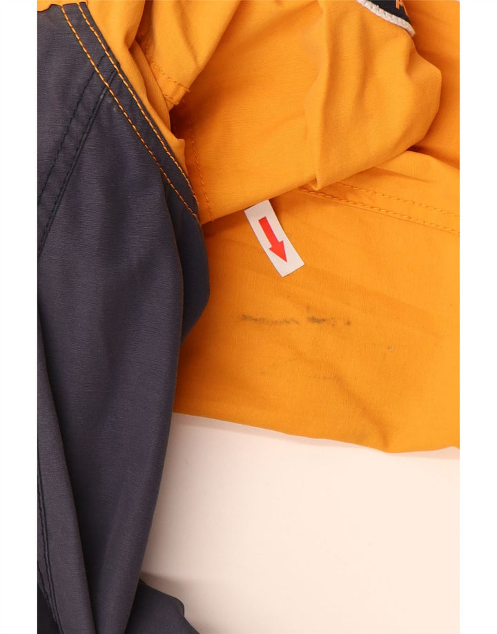 Superdry Herren-Windbreaker-Jacke mit Grafik, UK 40, Größe L, Orange, Farbblock