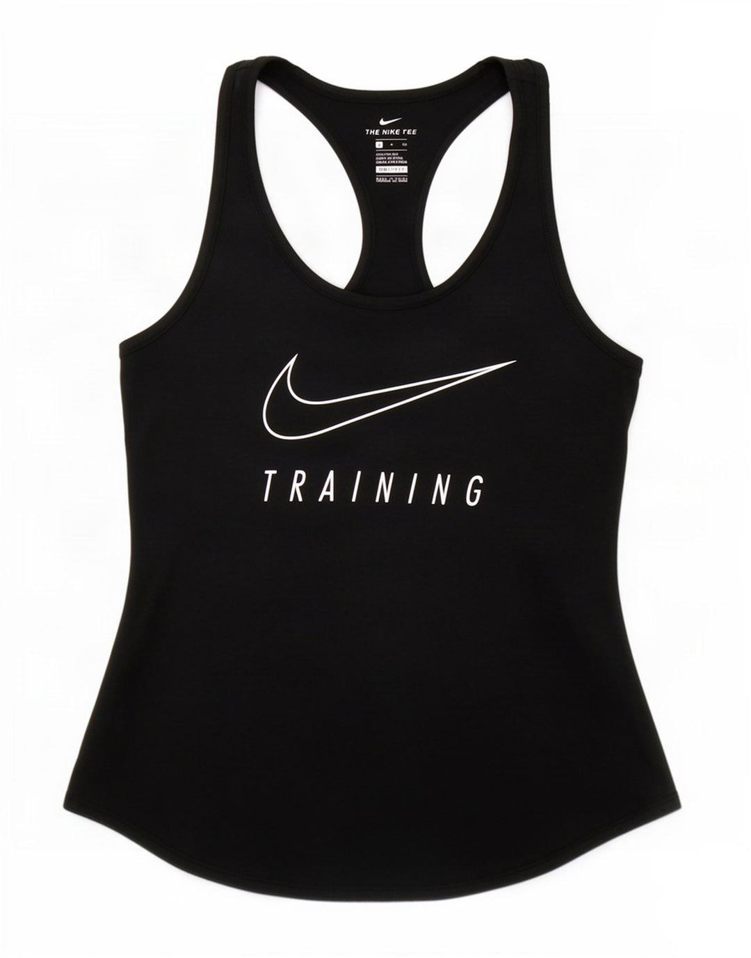 Nike Damen Dri Fit Graphic Weste Top UK 10 Small Schwarz Polyester