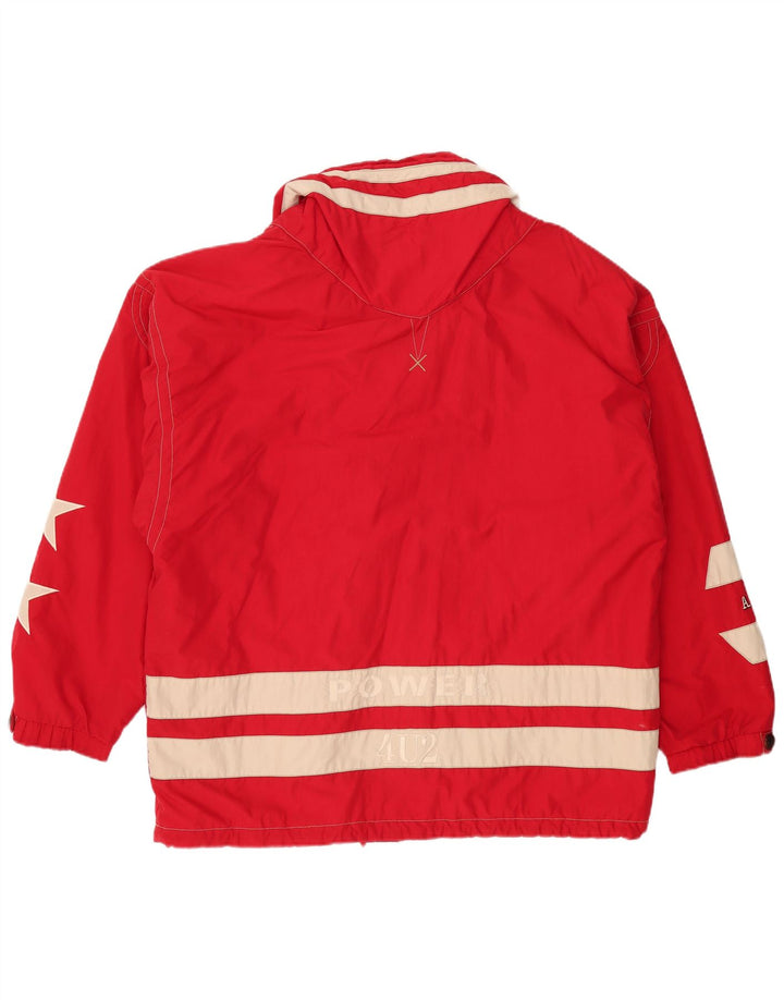 BOGNER Herren Graphic Anorak Jacke UK 42 XL Rot Colourblock Polyester