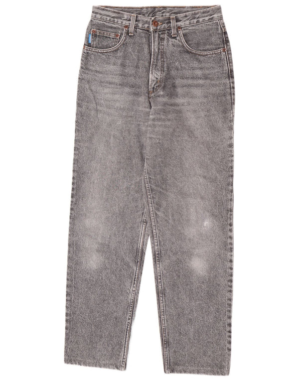 Carrera Herren Acid Wash Straight Jeans W30 L29 Graue Baumwolle