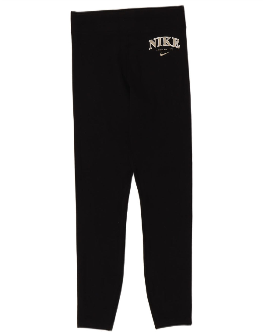 Nike Womens Graphic Leggings UK 10 Small Schwarz Baumwolle