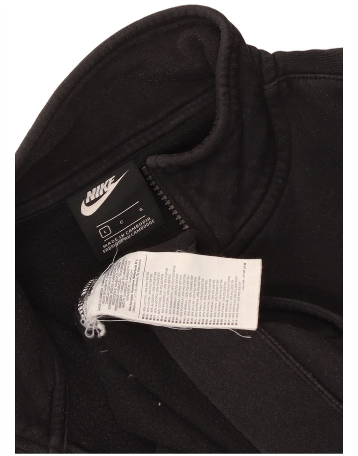 Nike Herren-Trainingsanzugoberteil, große schwarze Baumwolle