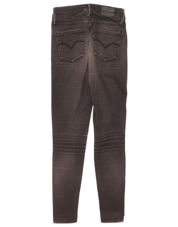 Levi's Damen 720 Super Skinny Jeans W25 L28 Schwarze Baumwolle