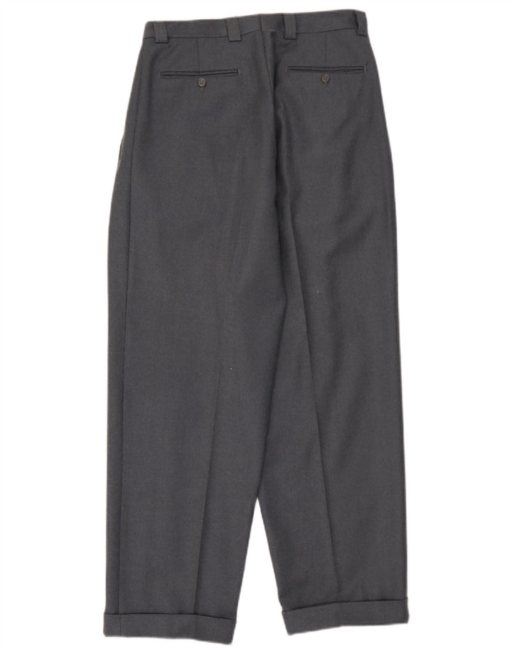 Comero Herren-Anzugshose mit Klammern, Größe 46, Größe S, W30, L30, Grau