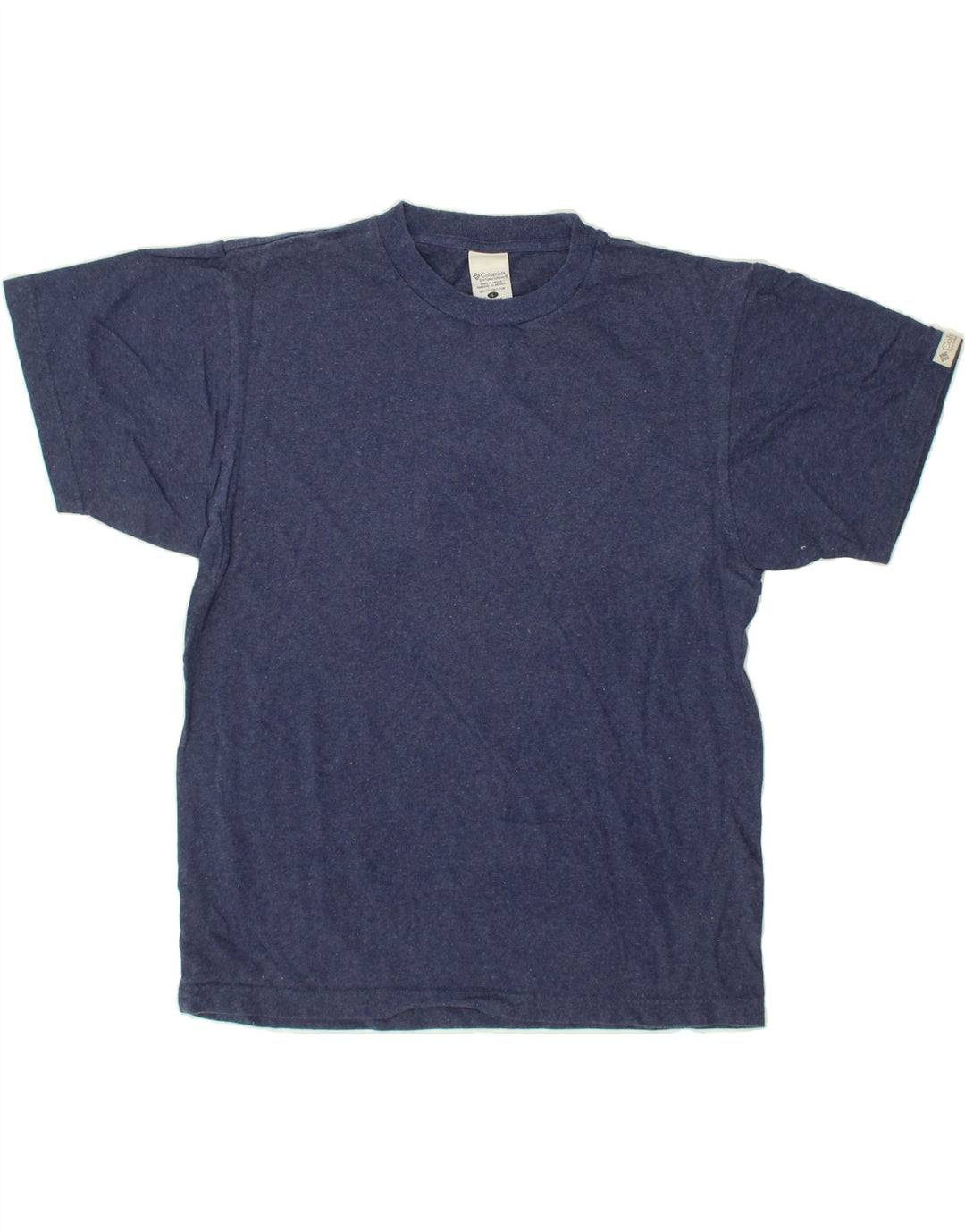 COLUMBIA Mens T-Shirt Top Large Navy Blue Cotton Vintage Columbia and Second-Hand Columbia from Messina Hembry 