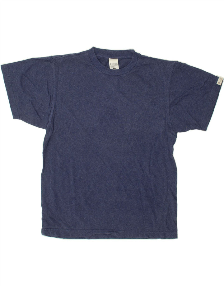 COLUMBIA Mens T-Shirt Top Large Navy Blue Cotton Vintage Columbia and Second-Hand Columbia from Messina Hembry 