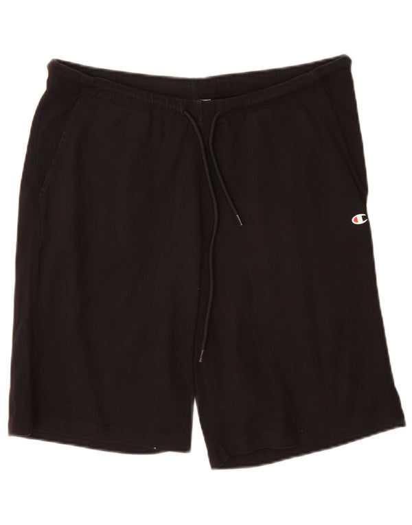 Champion Damen Sportshorts UK 14 Large Schwarz Baumwolle