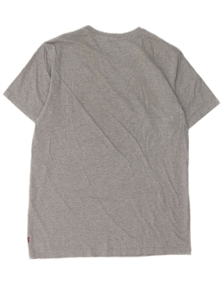 Levi's Herren-T-Shirt mit Grafik, mittelgrau gesprenkelte Baumwolle