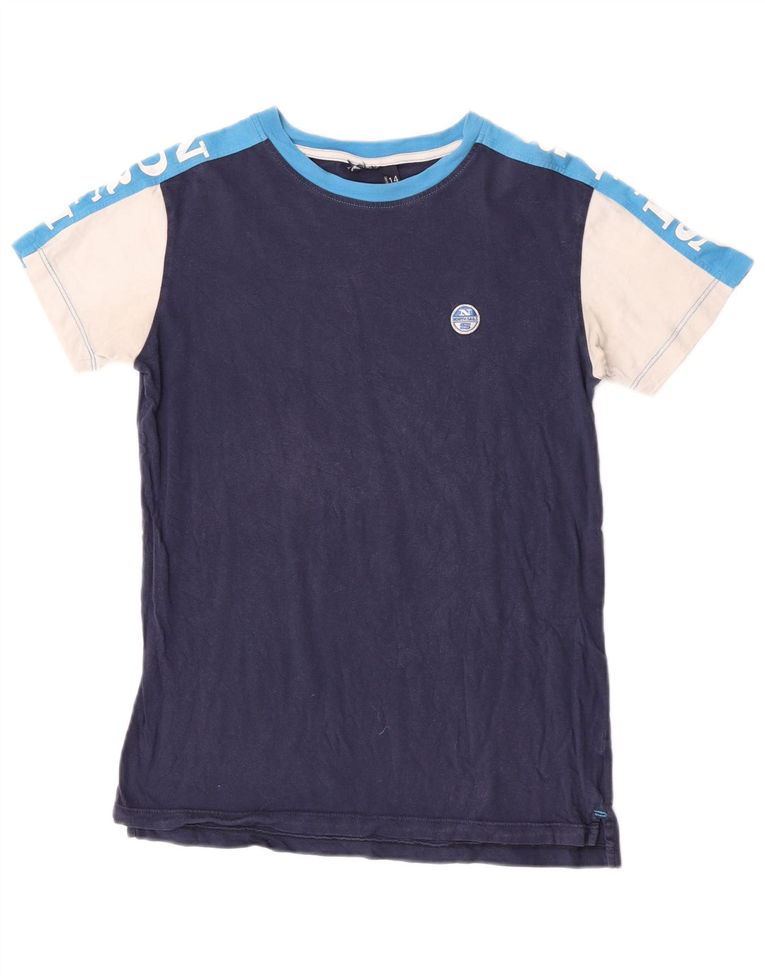 North Sails Grafik-T-Shirt für Jungen, 13–14 Jahre, Größe L, Blau