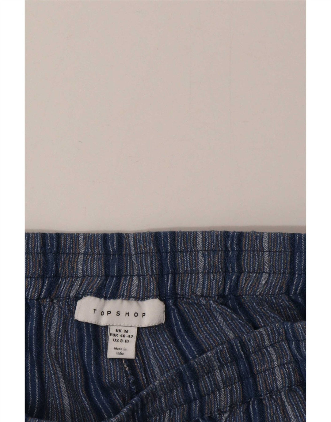 Topshop Damen Casual Shorts Medium W28 Blau gestreift