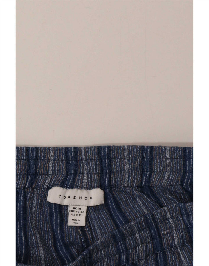 Topshop Damen Casual Shorts Medium W28 Blau gestreift