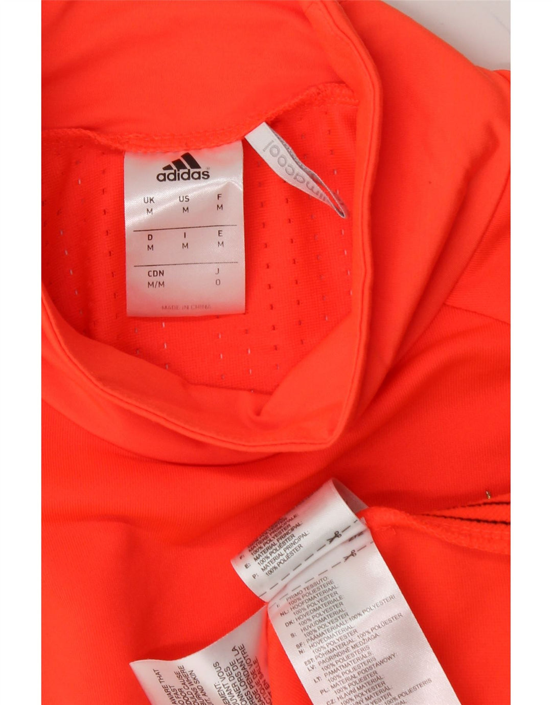 ADIDAS Herren FC Bayern München Top Langarm Mittelorange Polyester