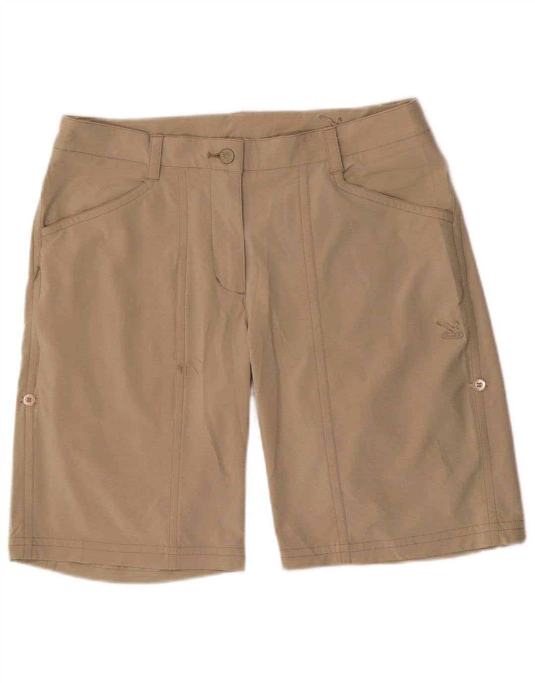 SALEWA Womens Bermuda Shorts UK 14 Large W38 Khaki Polyamide