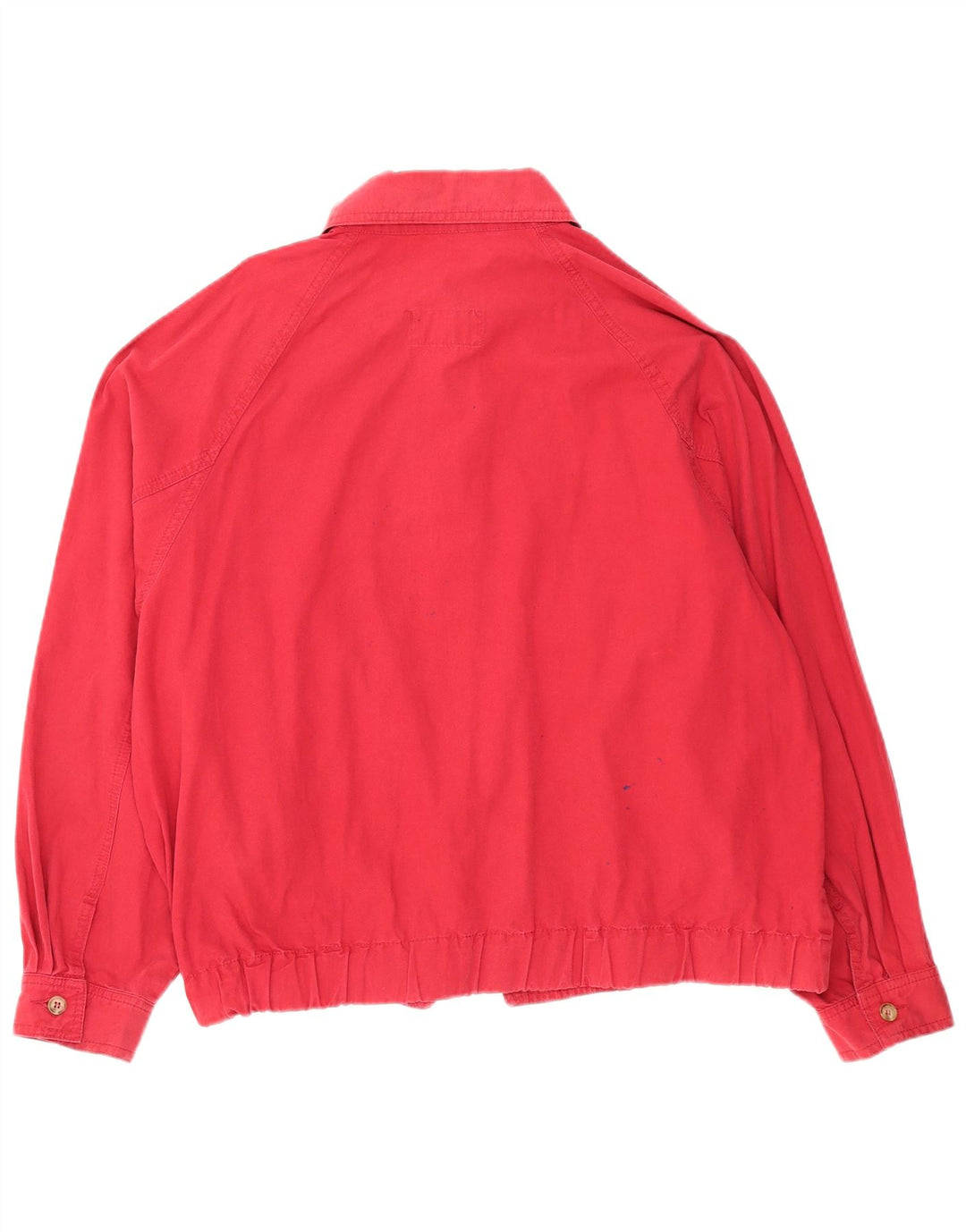 James Dillon Herren-Bomberjacke mit lockerer Passform, UK 38, mittelrote Baumwolle