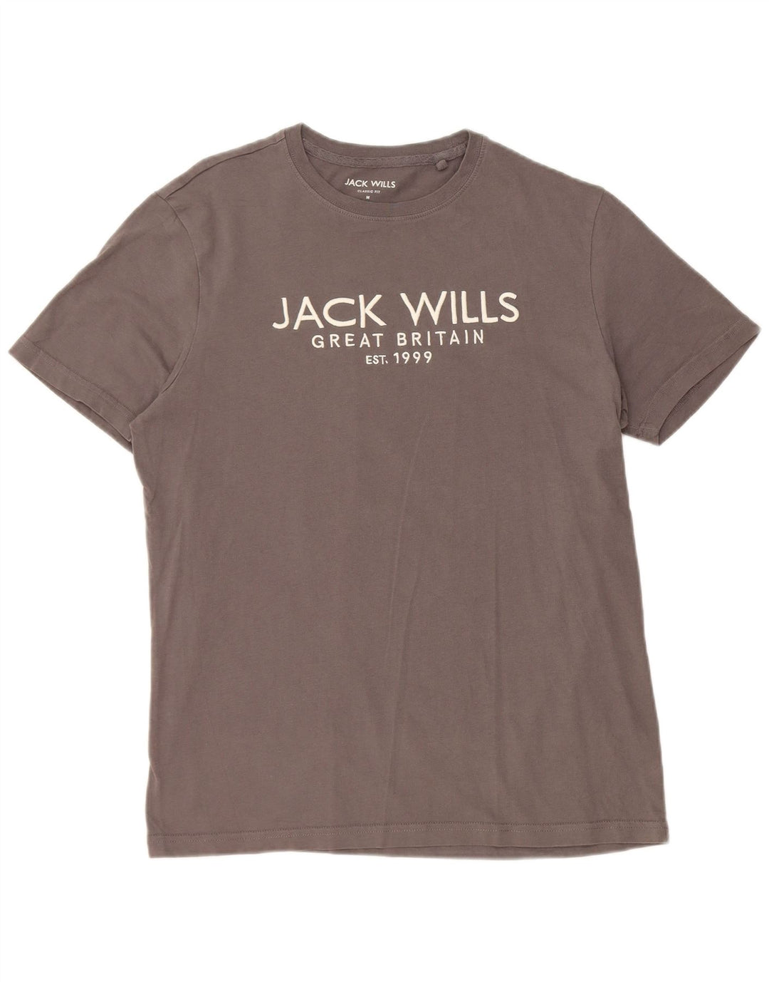 JACK WILLS Herren-T-Shirt mit klassischer Passform, mittelgrau