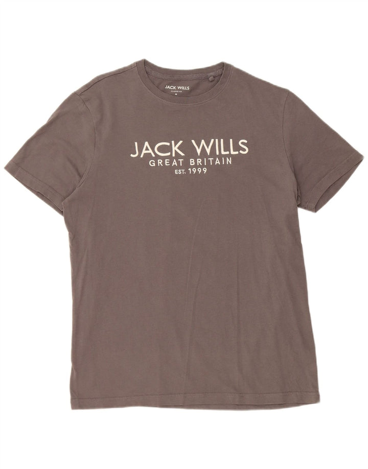 JACK WILLS Herren-T-Shirt mit klassischer Passform, mittelgrau
