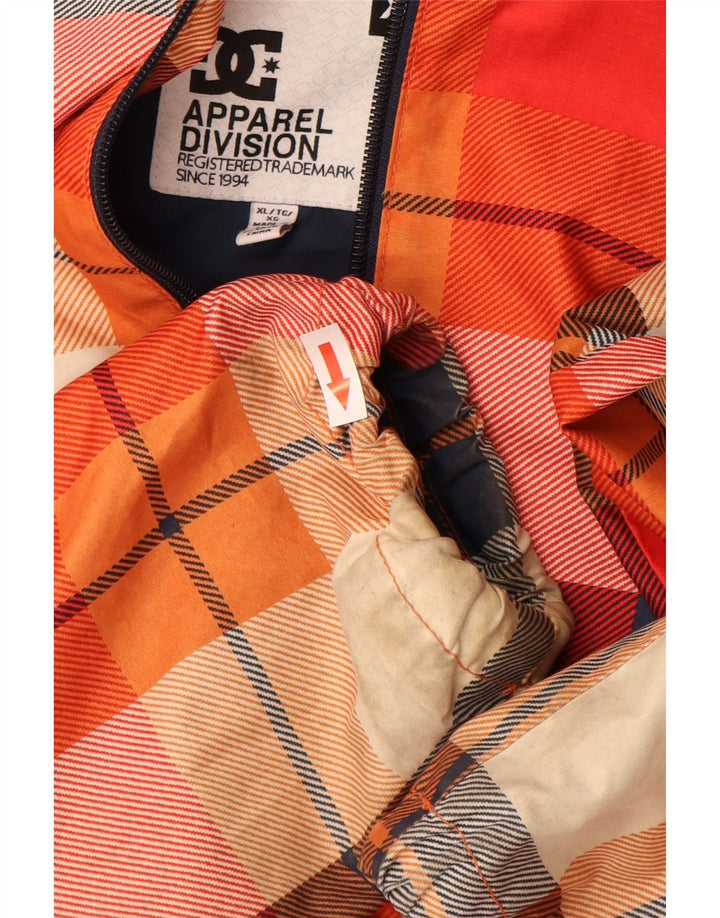 DC Herren-Windbreakerjacke mit Kapuze, UK 42, XL, mehrfarbig, kariert, Polyester