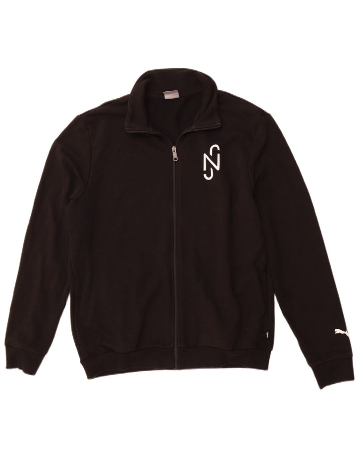 PUMA Herren Grafik-Trainingsanzug-Oberteil, Jacke, Größe L, Schwarz