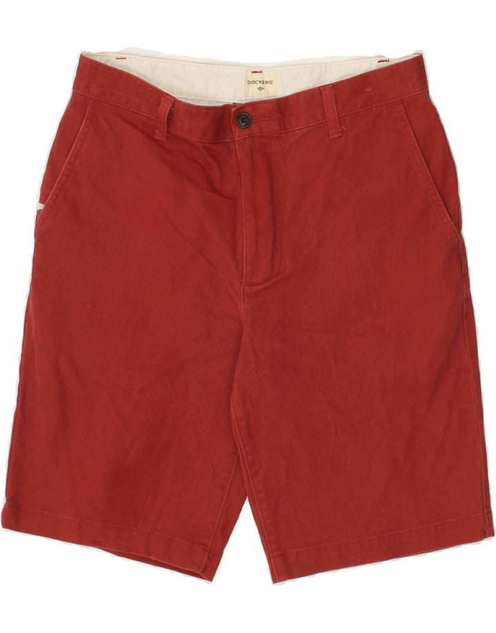 DOCKERS Mens Cargo Shorts W30 Medium Red Cotton Vintage Dockers and Second-Hand Dockers from Messina Hembry 
