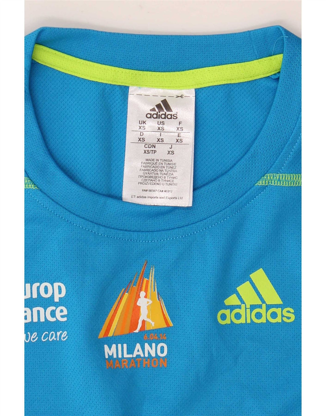 Adidas Herren Climalite Graphic T-Shirt Top XS Blau Polyester
