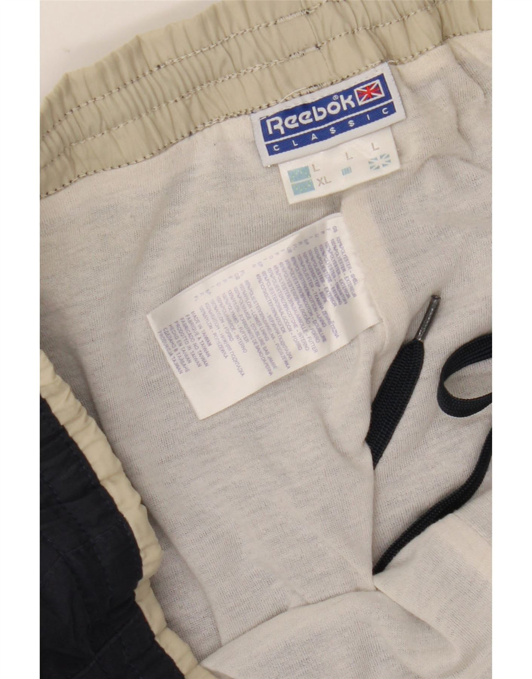 Reebok Herren-Trainingshose, groß, marineblau, Polyester