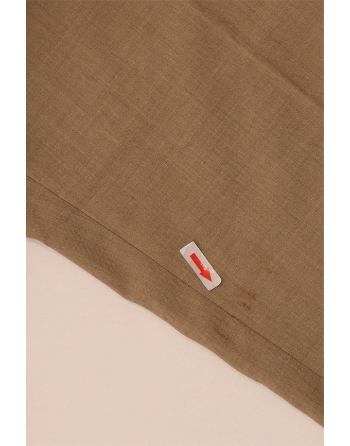 Farah Herren-Anzughose, gerade, W36, L29, Beige, Polyester